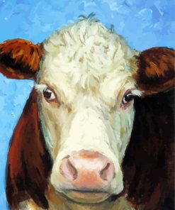 Hereford Cow Art Diamond Painting