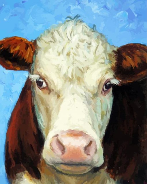 Hereford Cow Art Diamond Painting