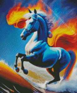 Horse Waves Diamond Painting