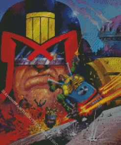 Judge Dredd Animation Diamond Painting