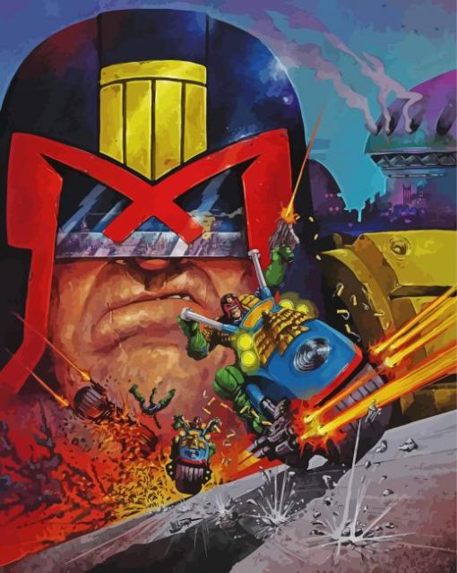 Judge Dredd Animation Diamond Painting