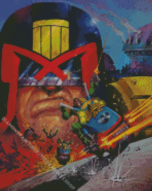 Judge Dredd Animation Diamond Painting