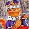 King Garfield The Cat Diamond Painting