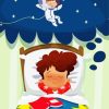 Little Boy Dreaming of Astronaut Diamond Painting