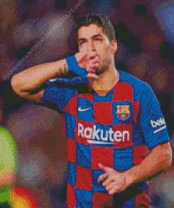 Luis Suarez FCB Diamond Painting