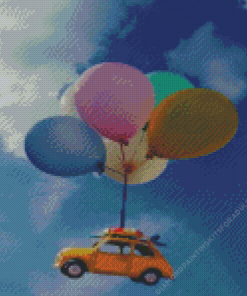 Mini Car Balloons Diamond Painting