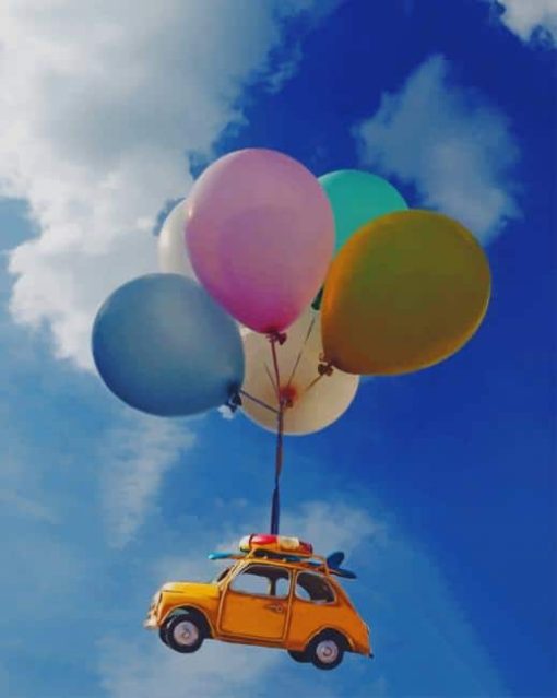 Mini Car Balloons Diamond Painting