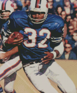 O J Simpson American Footballer Diamond Painting