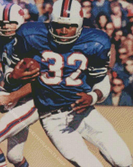 O J Simpson American Footballer Diamond Painting