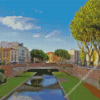 Perpignan City Diamond Painting