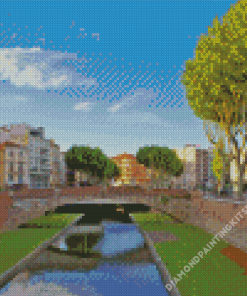 Perpignan City Diamond Painting