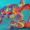 Pop Art Turtles Diamond Painting