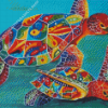 Pop Art Turtles Diamond Painting