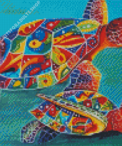 Pop Art Turtles Diamond Painting