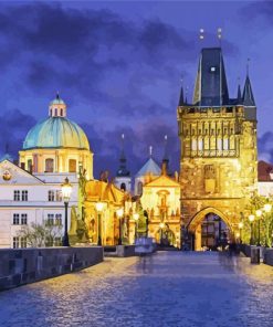 Prague St Charles Bridge Diamond Painting