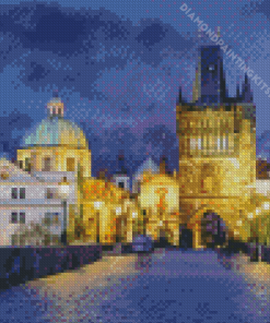 Prague St Charles Bridge Diamond Painting