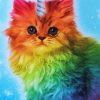 Rainbow Unicorn Cat Diamond Painting