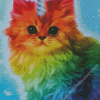 Rainbow Unicorn Cat Diamond Painting