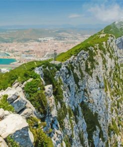 Rock of Gibraltar Landscape Diamond Painting