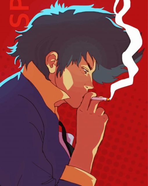 Spike Spiegel Smoking Diamond Painting