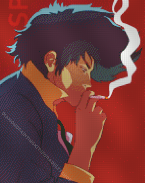 Spike Spiegel Smoking Diamond Painting