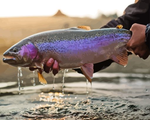 Steelhead Fish Diamond Painting