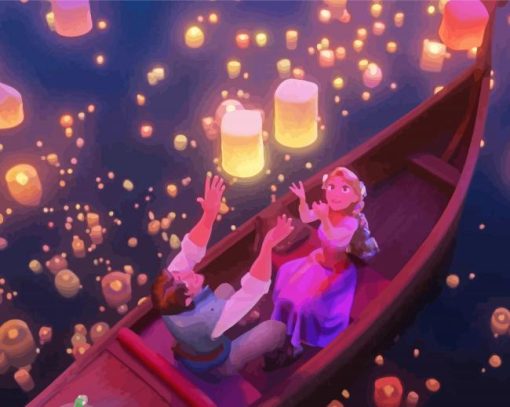 Tangled Lanterns Diamond Painting