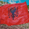 The Albanian Flag Diamond Painting