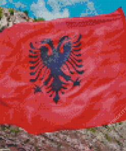 The Albanian Flag Diamond Painting