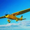 Yellow Cessna Aircraft Diamond Painting