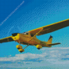 Yellow Cessna Aircraft Diamond Painting