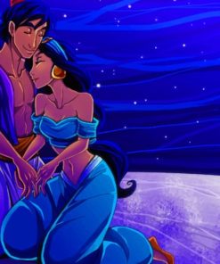 Aladdin And Jasmine Art Diamond Painting