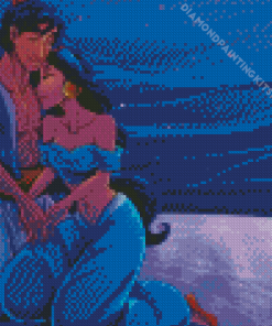 Aladdin And Jasmine Art Diamond Painting