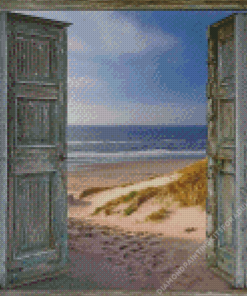 Beach Door Diamond Painting