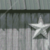 Black And White Barn Star Diamond Painting