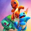 Charmander Squirtle Bulbasaur Diamond Painting