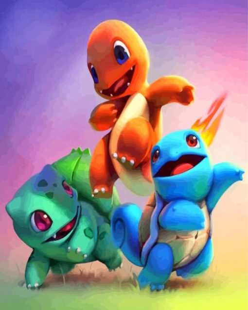 Charmander Squirtle Bulbasaur Diamond Painting