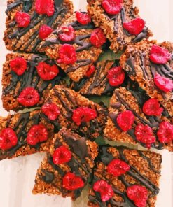 Chocolate And Raspberry Flapjack Diamond Painting