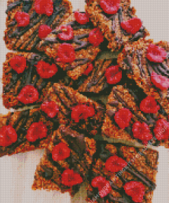 Chocolate And Raspberry Flapjack Diamond Painting