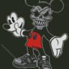 Drippy Mickey Mouse Skull Diamond Painting