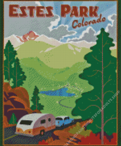 Estes Park Colorado Poster Diamond Painting