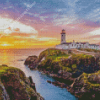 Fanad Head Lighthouse Donegal Diamond Painting