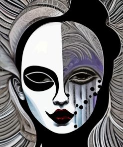 Female Theater Mask Diamond Painting