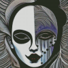 Female Theater Mask Diamond Painting