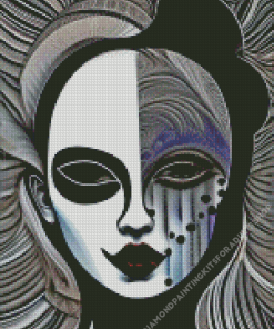 Female Theater Mask Diamond Painting