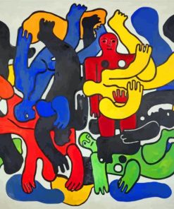 Fernand Leger Les Plongeurs Diamond Painting