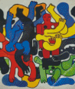 Fernand Leger Les Plongeurs Diamond Painting