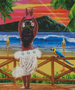 Hawaiian Hula Diamond Painting