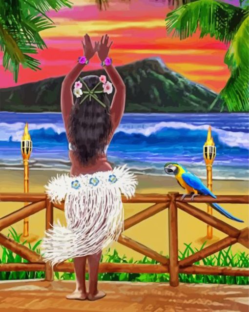 Hawaiian Hula Diamond Painting