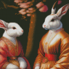 Japanese Bunnies Diamond Painting